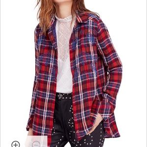 Free People Magical Plaid shirt